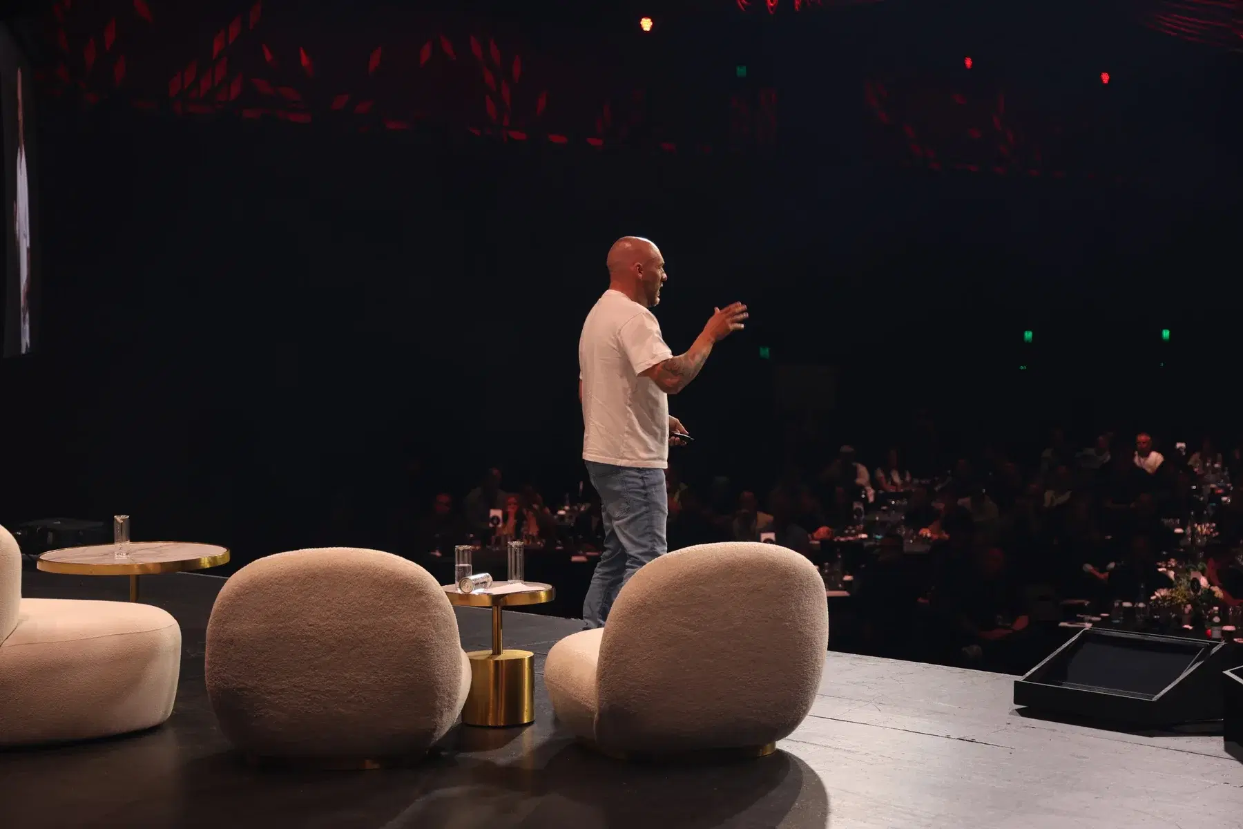 Joshua delivering a keynote